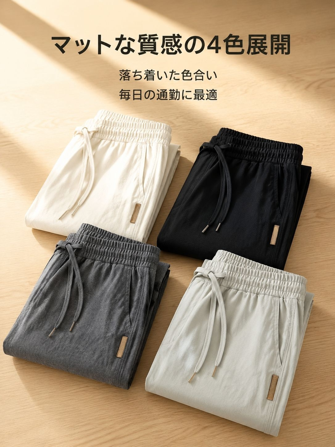 ランニング向け通気性パンツ