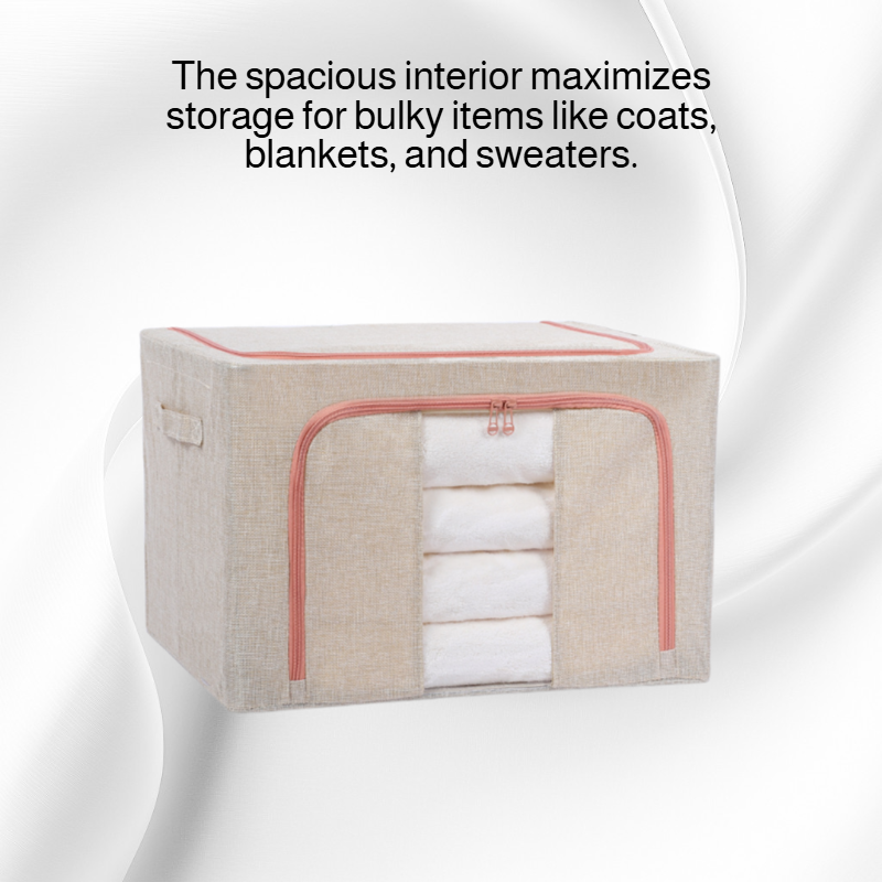 Extra-Thick Single Window Storage Container for Clothes