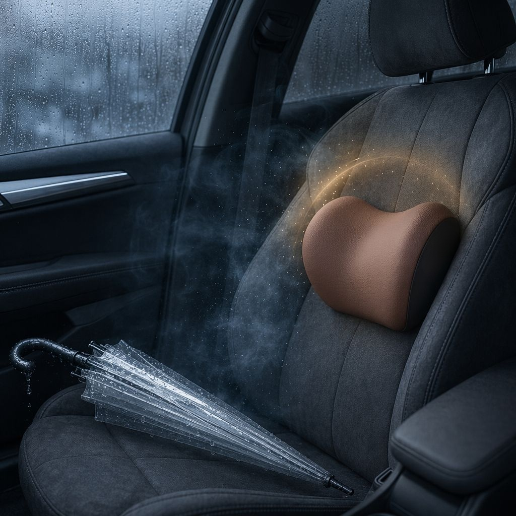 長時間運転でも快適な腰部サポートクッション