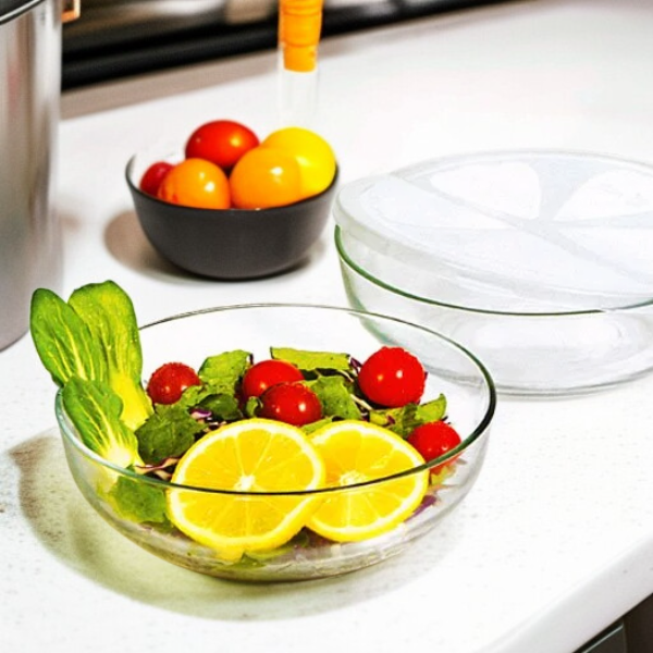 وعاء زجاجي مقوى من جلاس روك