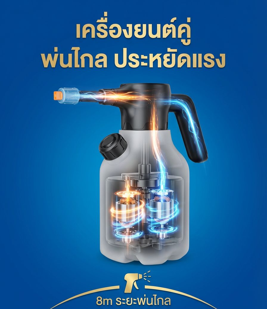 ขวดสเปรย์ไฟฟ้าอัตโนมัติใช้งานง่าย