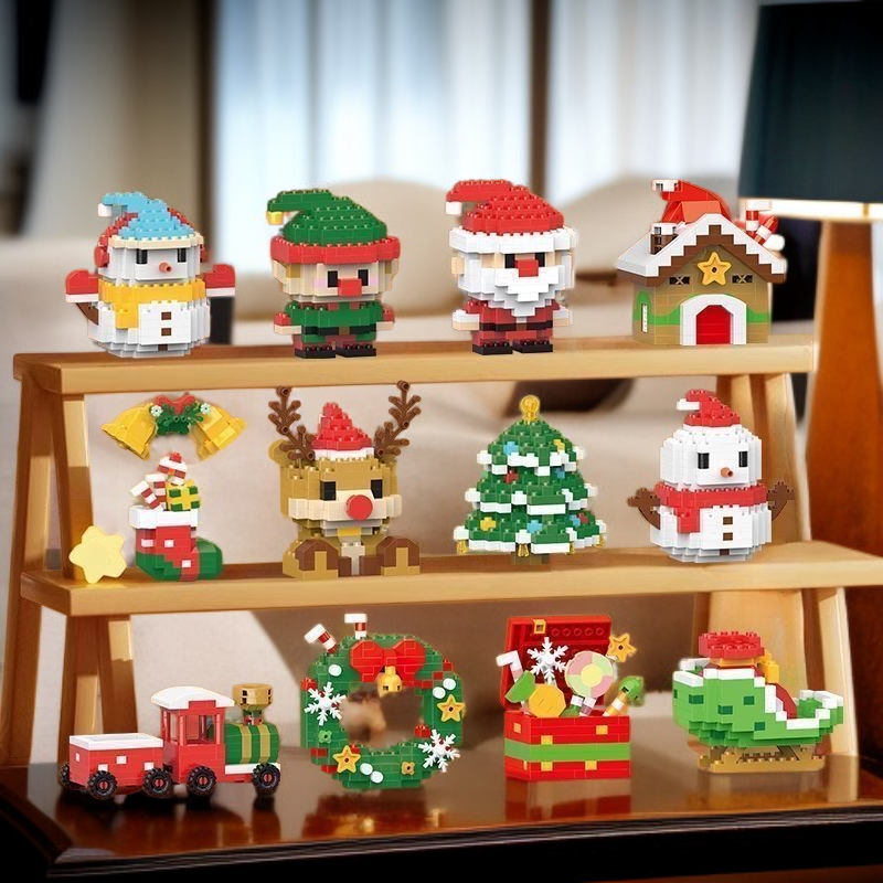  크리스마스 블록 두뇌 발달 장난감