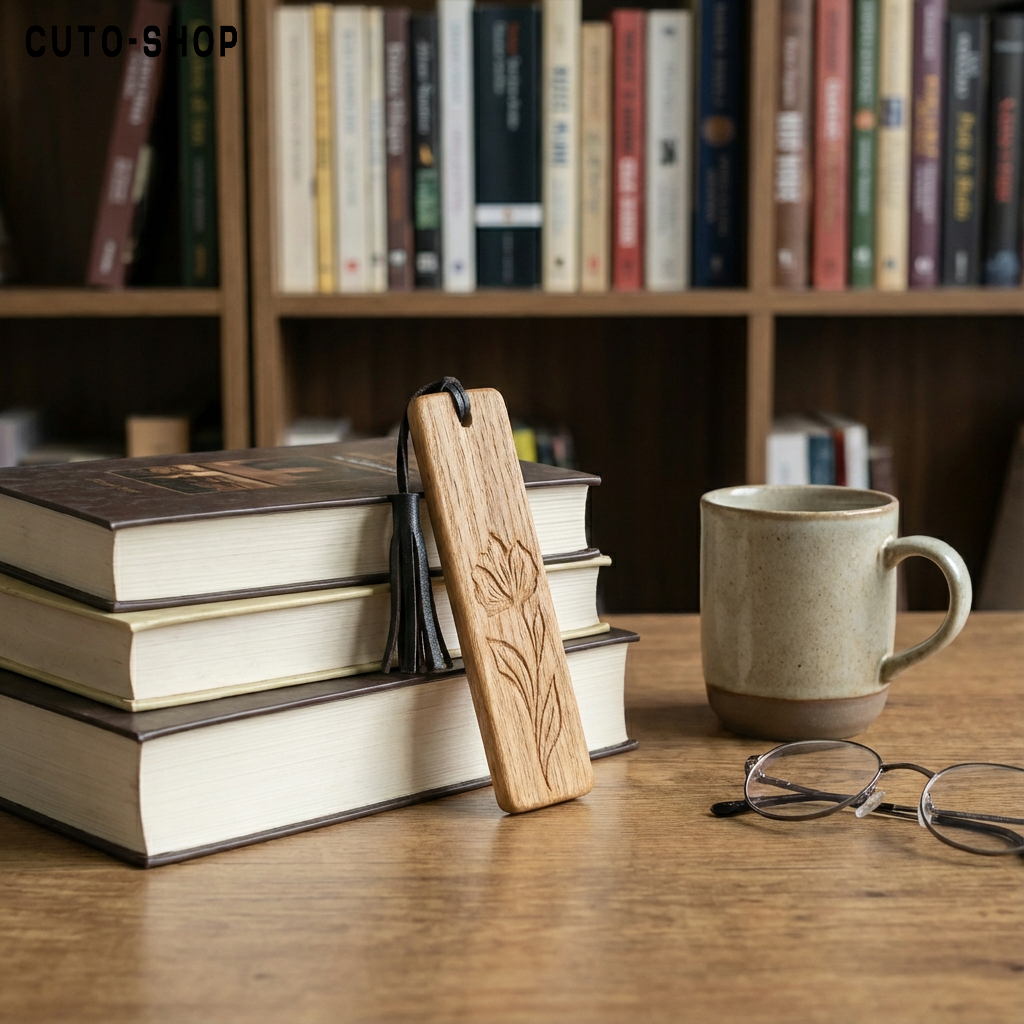 Marca páginas de madera