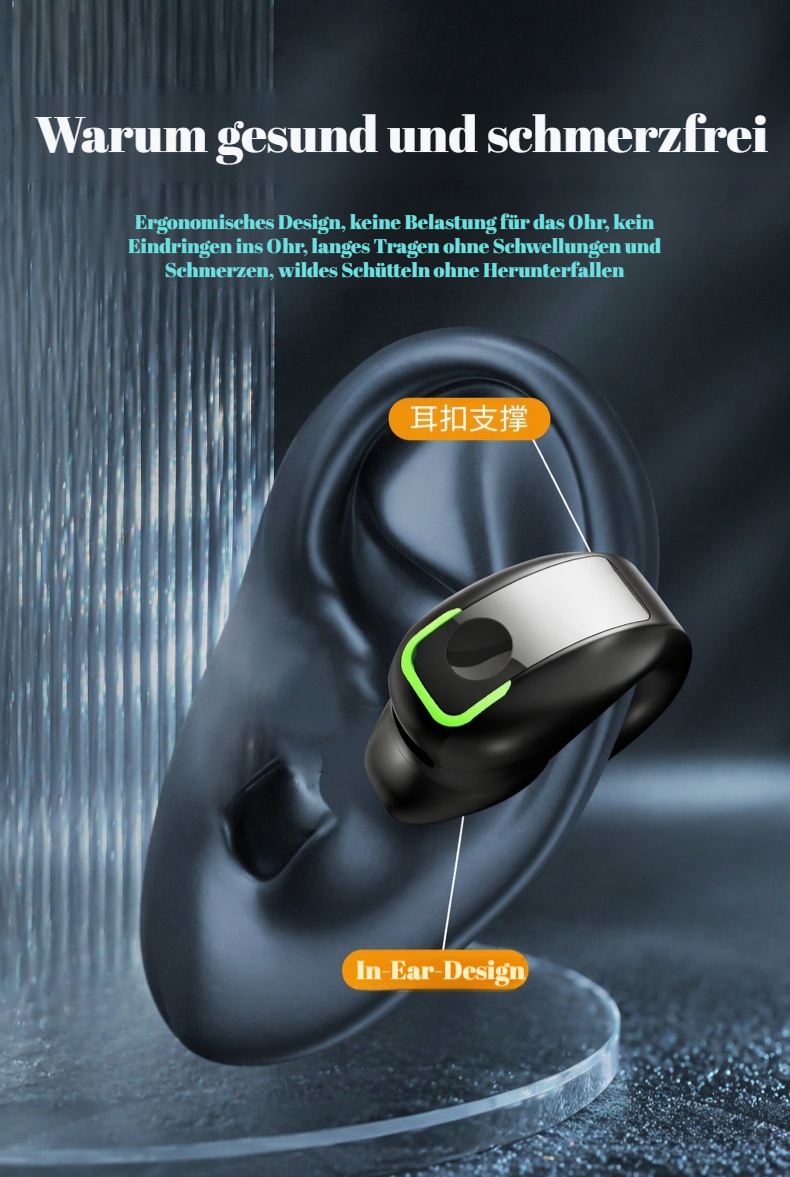 Leichter Bluetooth-Ohrhörer mit ergonomischem Design