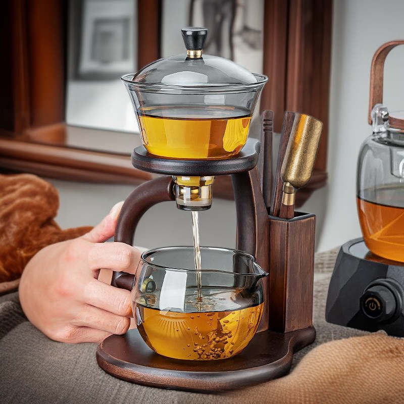 Simple heat-resistant glass tea set