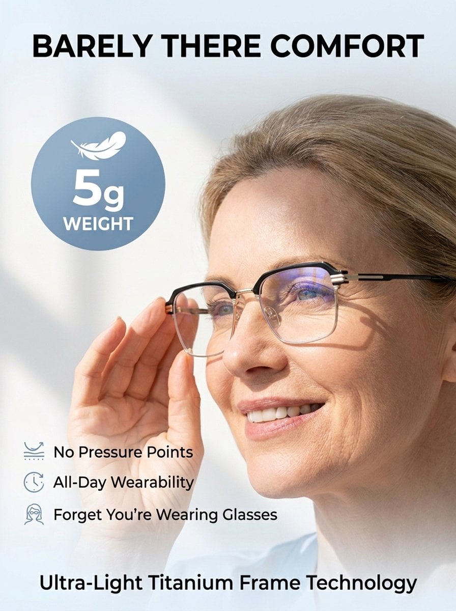 Auto Focus Photochromic Anti-Blue Light Reading Glasses