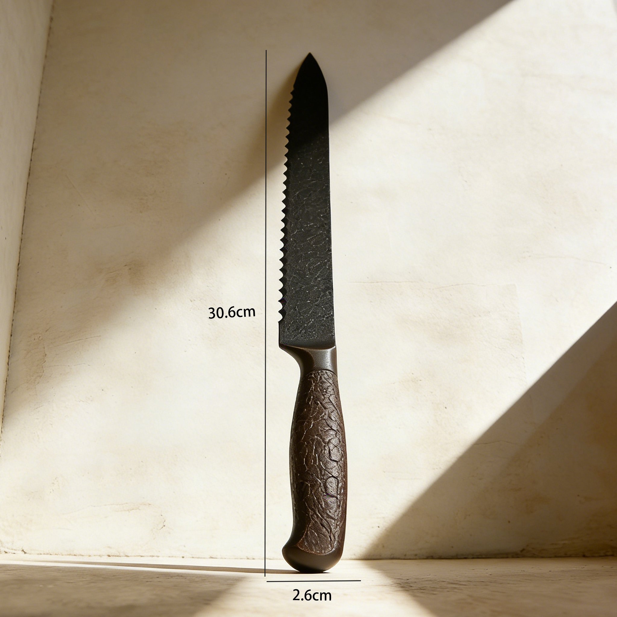 パンを美しくカットするブレッドナイフ