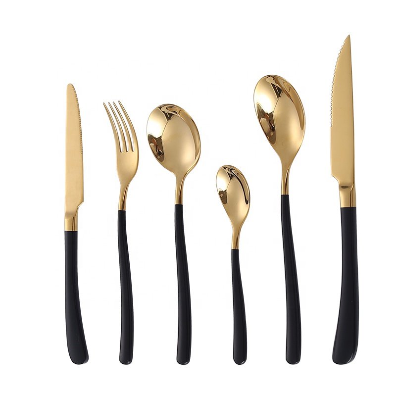 Juego de metal de vajilla de acero inoxidable