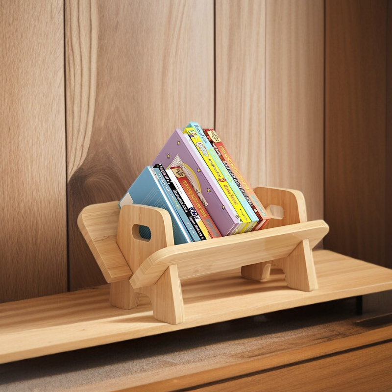 Stabiles Massivholzregal für Kinderzimmer