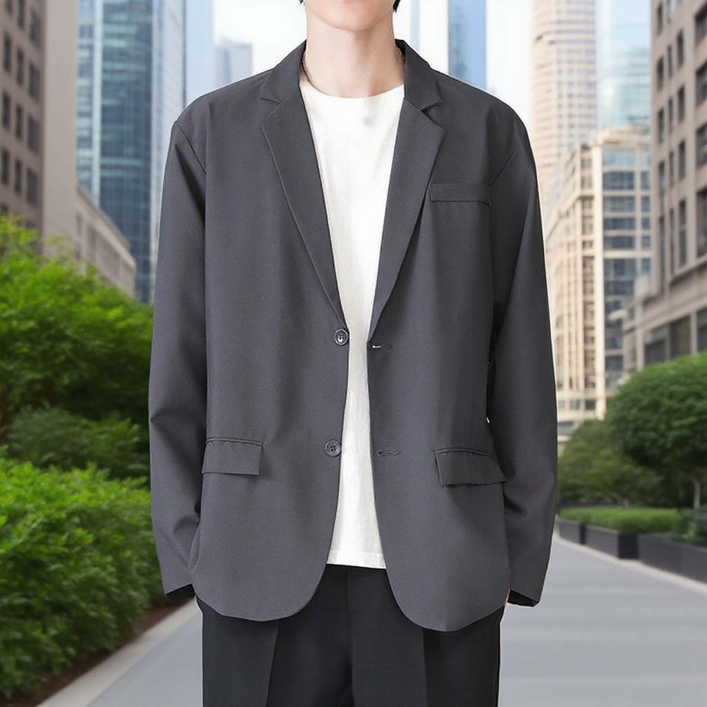 남성 고급감 캐주얼 양복 외투