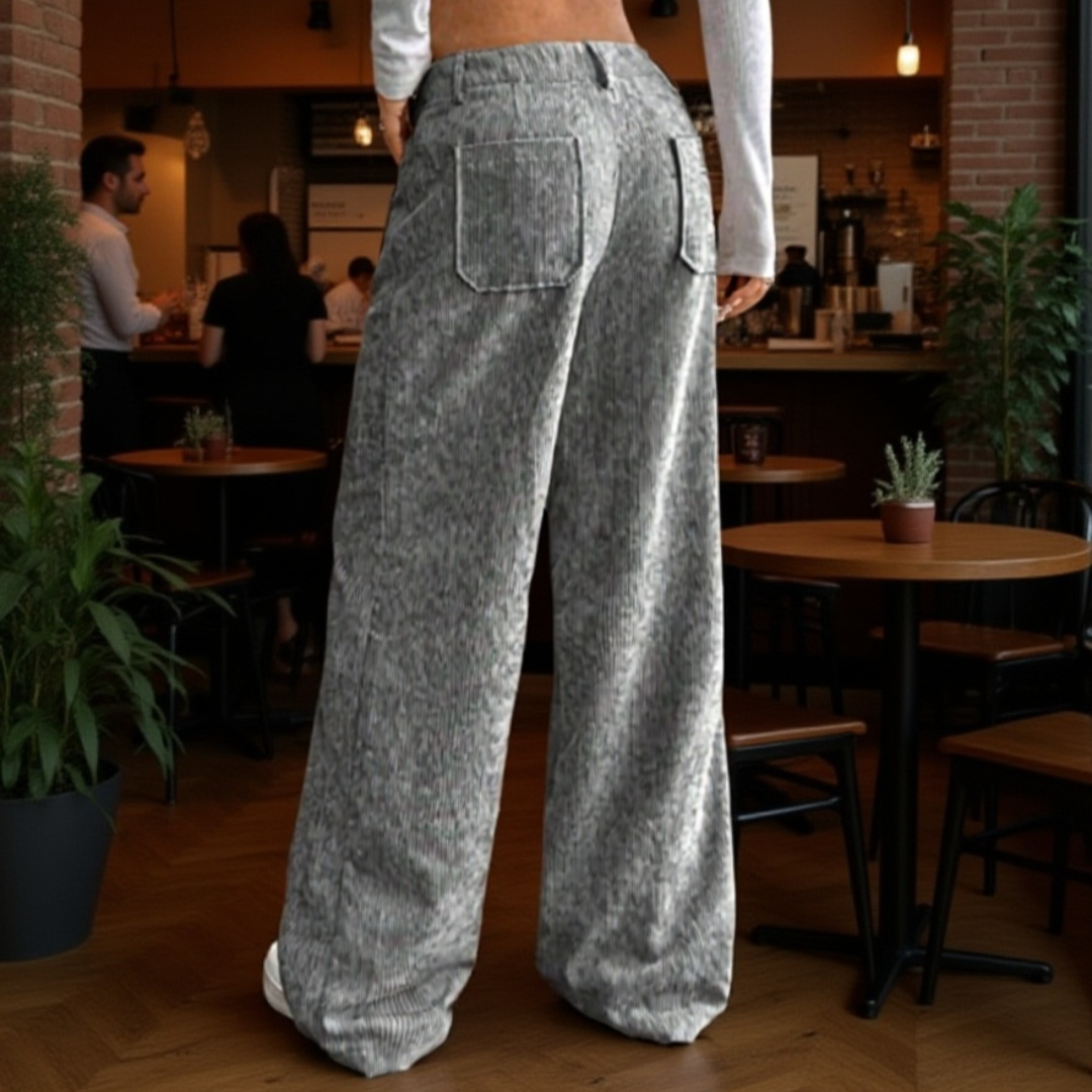 راحة وأناقة مع بنطلون فضفاض للنساء