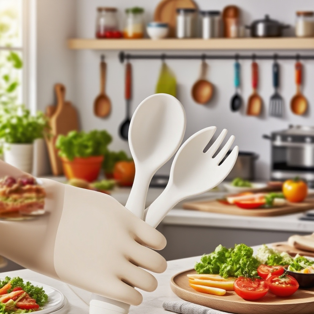 Plastik mit Gabellöffel Aufteilung als Box