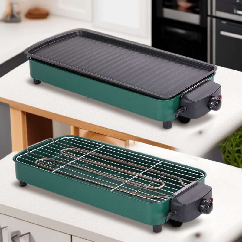 Household Smokeless Electric Griddle and Integrated Shabu-shabu Pot