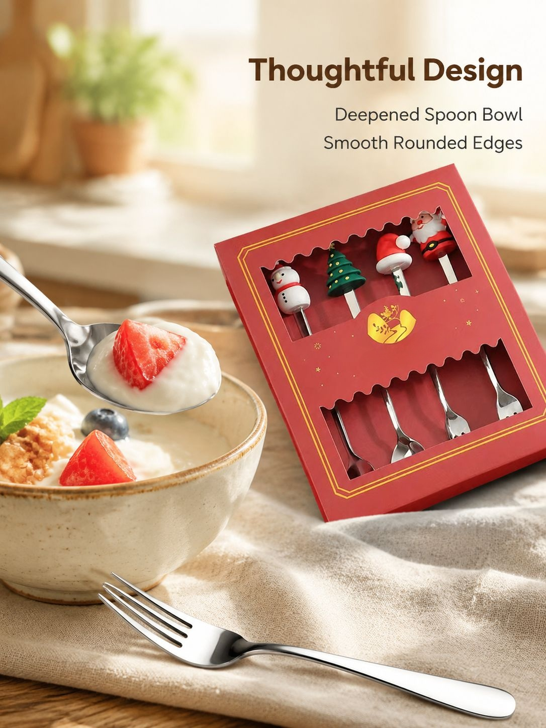 Cartoon Christmas Tableware Spoon Set