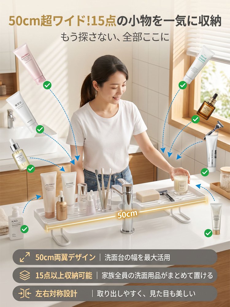 蛇口まわり収納ラック
