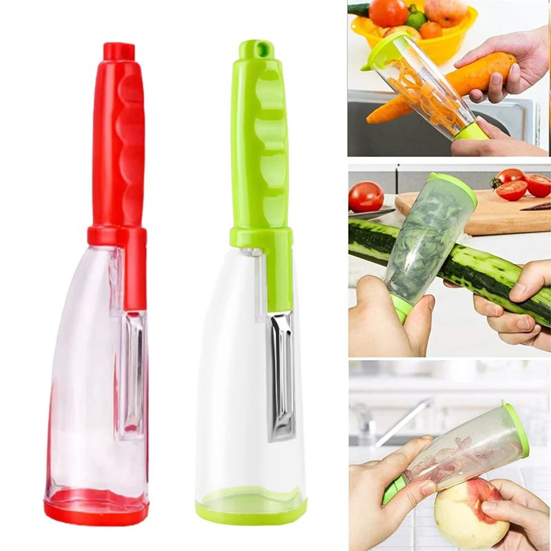 Éplucheur de fruits manuel en acier inoxydable