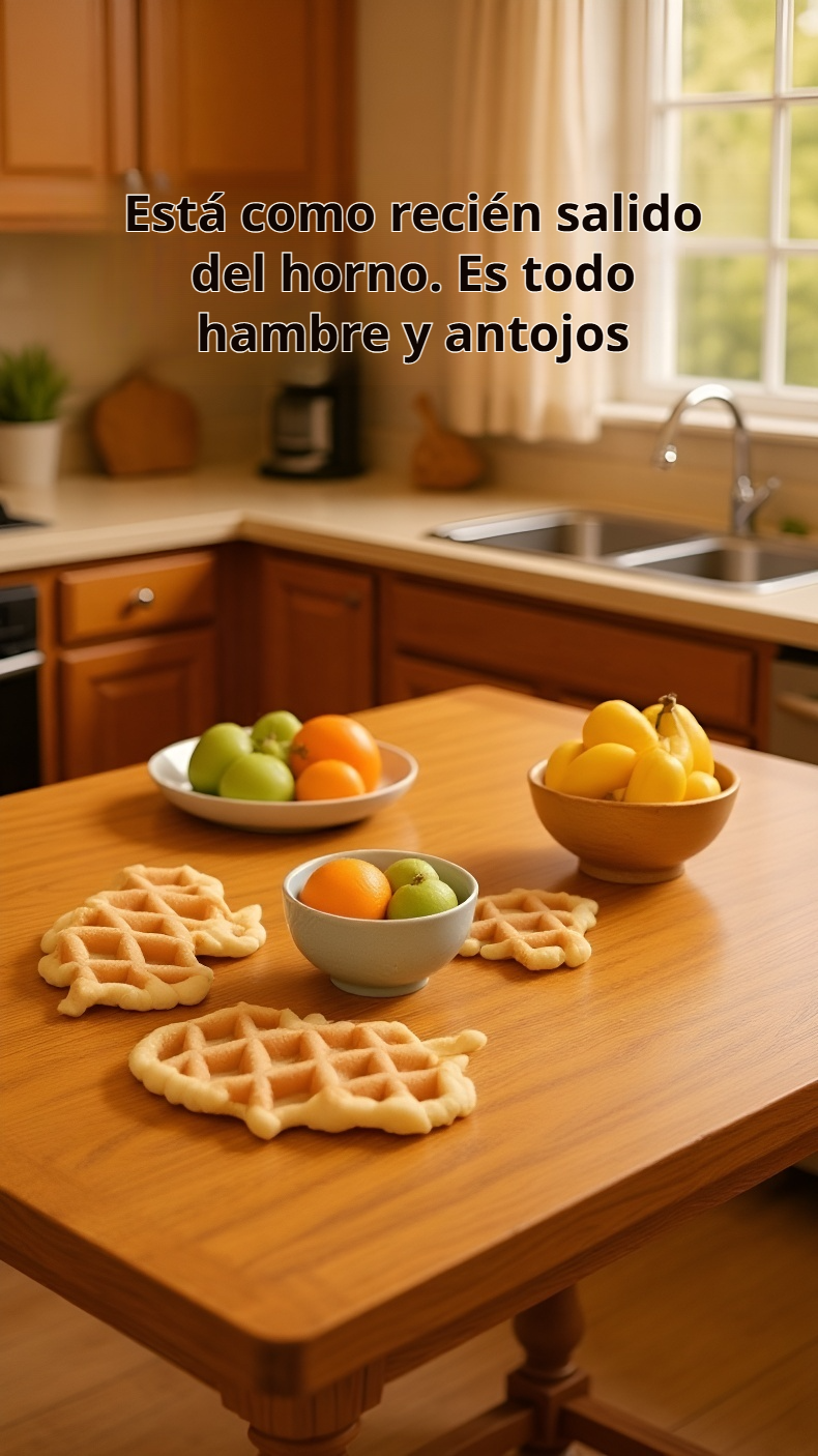 Pastel de gofre decorado con frutas frescas