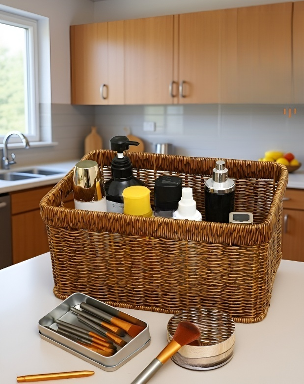 인테리어 효과가 뛰어난 짠 바구니