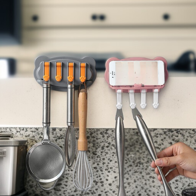 Multifunktionaler Küchenhaken mit Katzenpfoten-Design – Neue Version