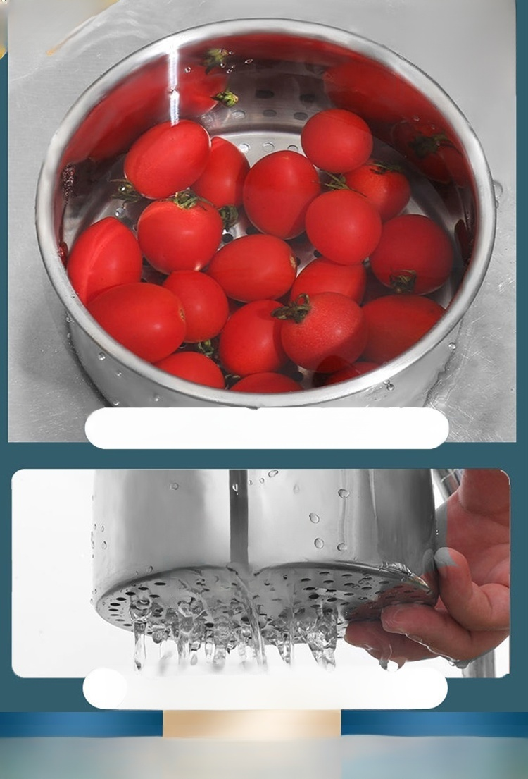 【การกรองมีประสิทธิภาพ】ตะกร้าสแตนเลส 304