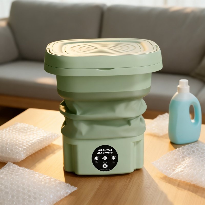 Faltbarer Mini-Wäschebehälter für Zuhause und Studentenwohnheime, leicht tragbar