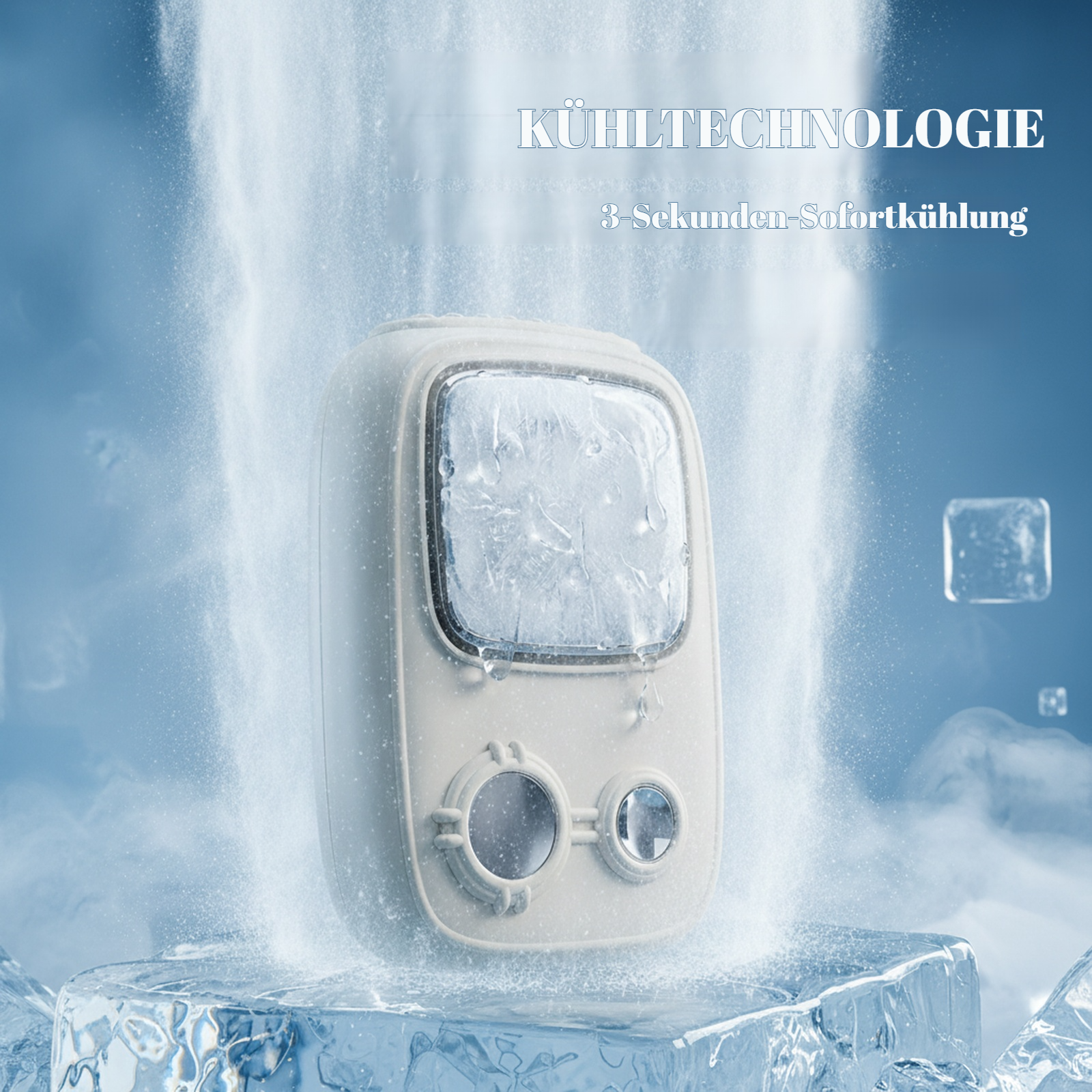 Tragbarer Nackenventilator, Mini-Schreibtisch-Klimaanlage, Halbleiter-Kühler