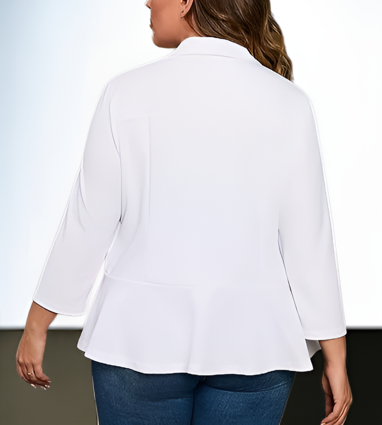 体型カバー効果のあるレディースカジュアルジャケット