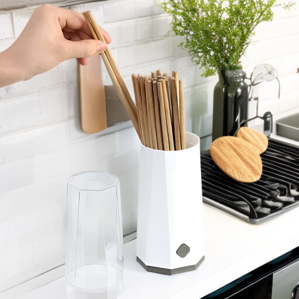 방진 수저통 젓가락통 물빠짐 식기함 주방 수납 선반