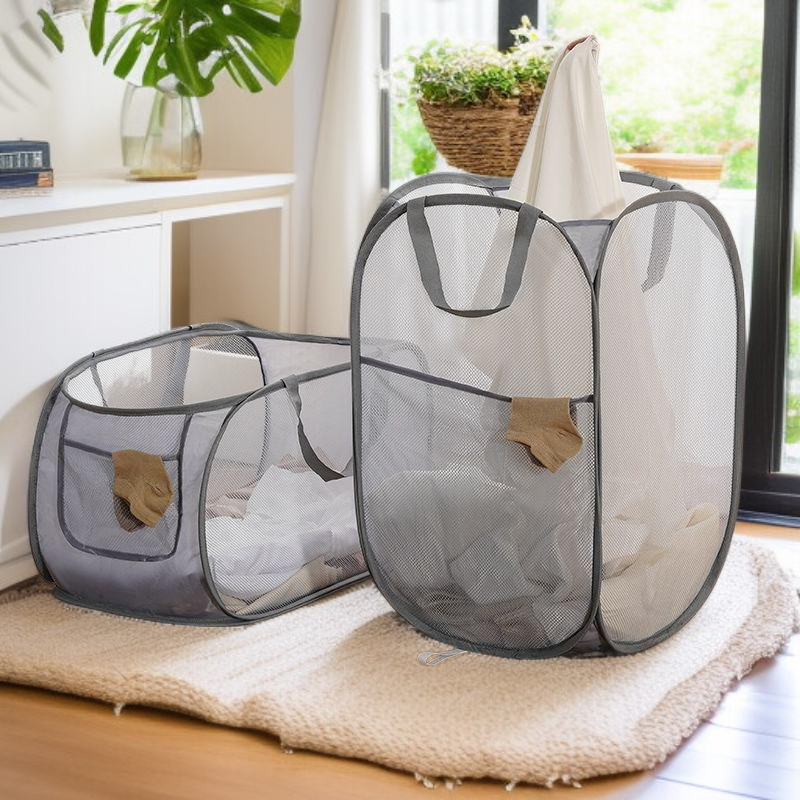 سلة غسيل الملابس المنزلية القابلة للطي لتخزين الملابس