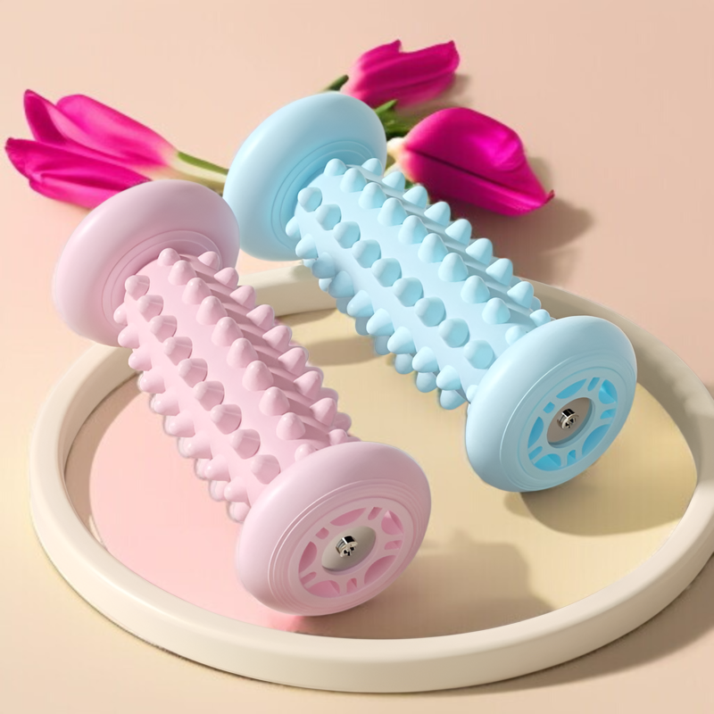 フットマッサージローラー ふくらはぎローラー チューブ 筋肉リラクゼーション ヨガ 足の減圧 ホームフィットネス フットローラー