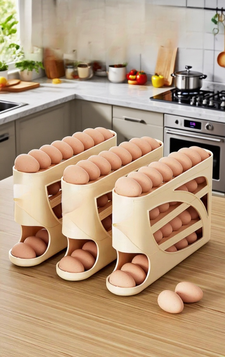슬라이드 기능이 적용된 계란 트레이