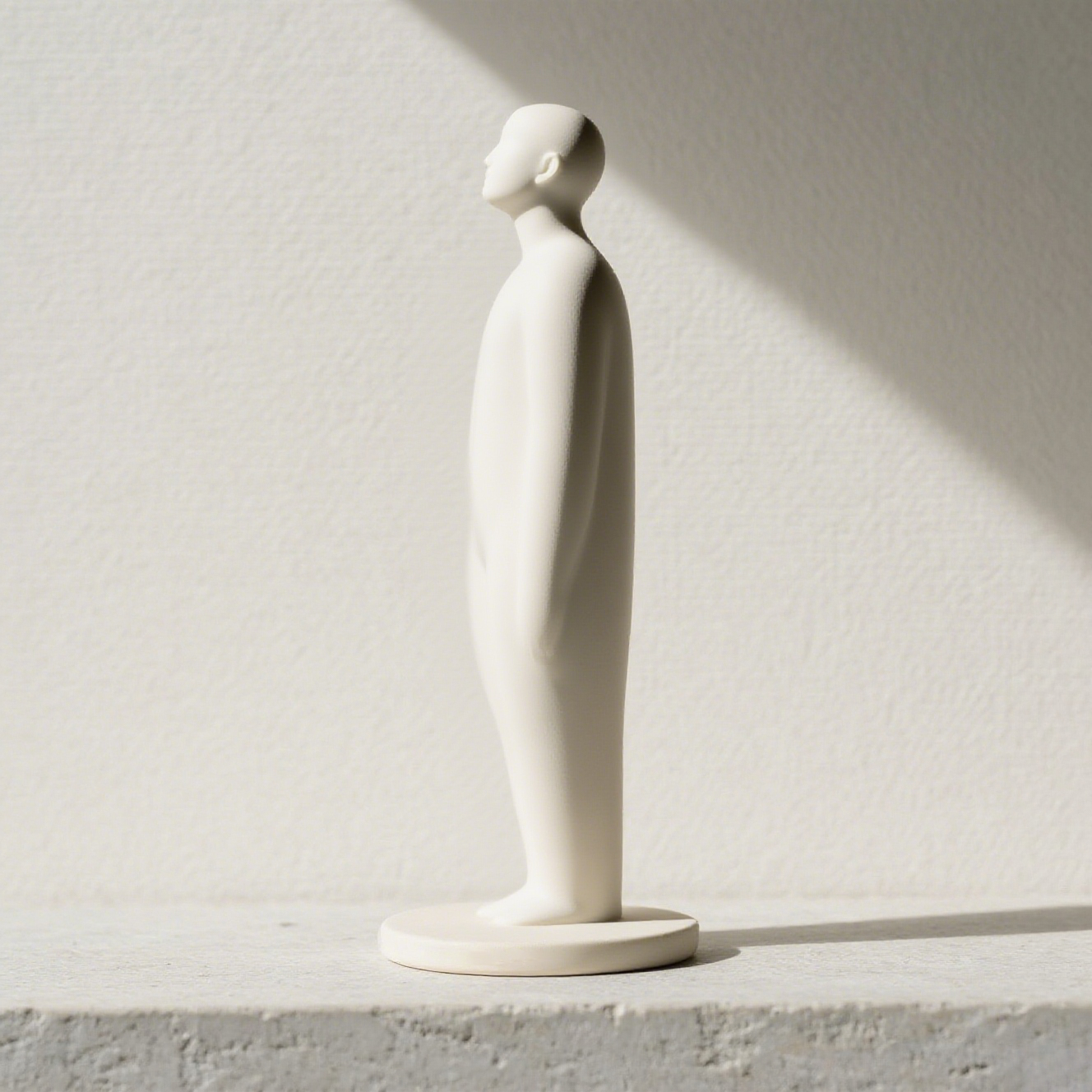 Escultura humanoide de cemento de arte moderno (paquete de 2)