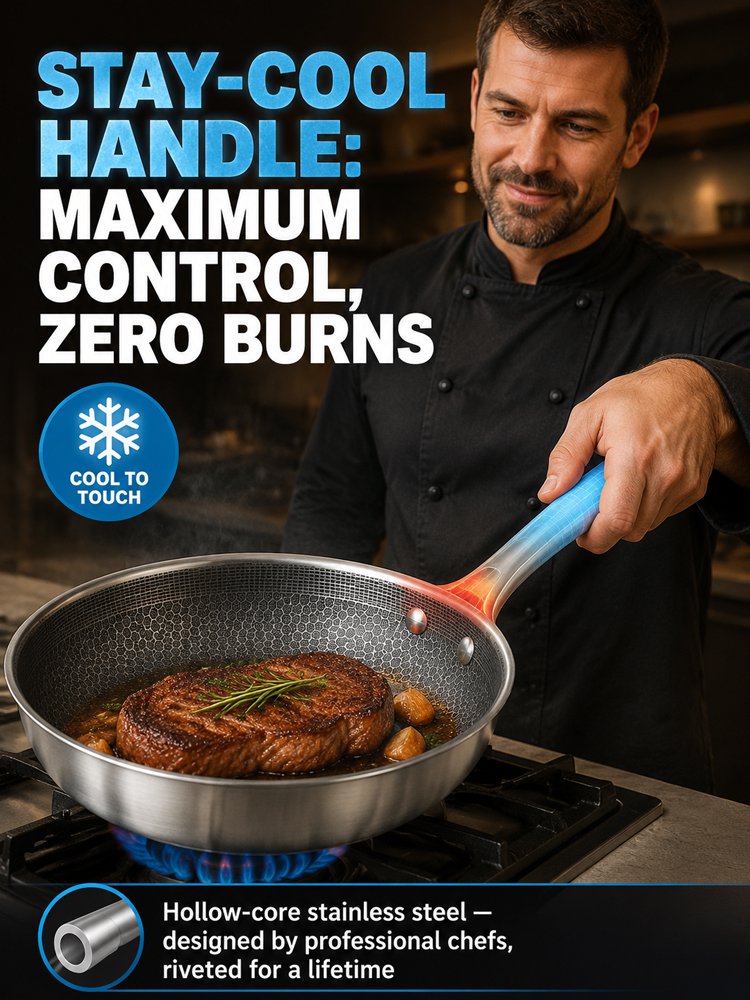 Household steak frying pan