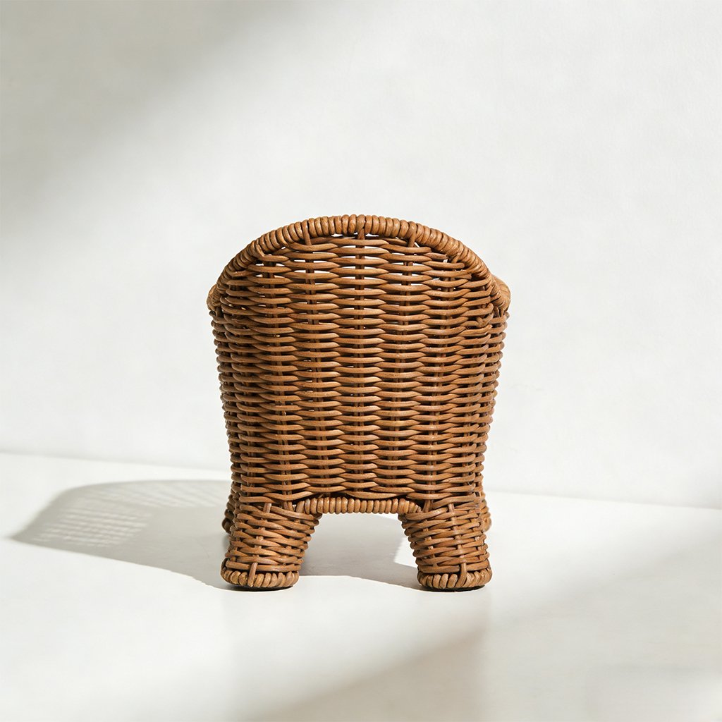 おしゃれなラタン洗濯カゴのデザイン