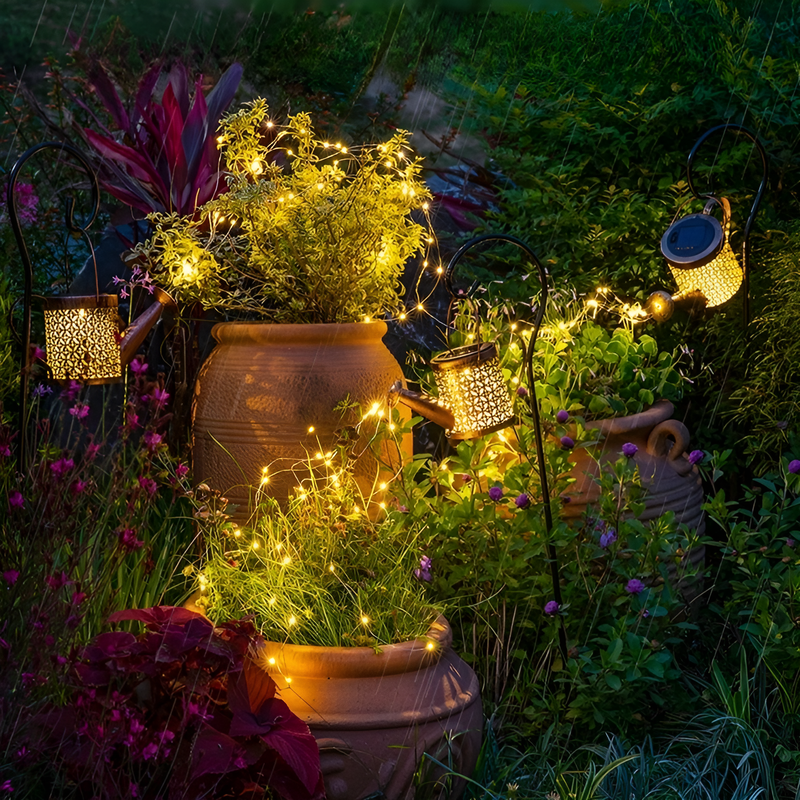 Solar Watering Can Garden Light