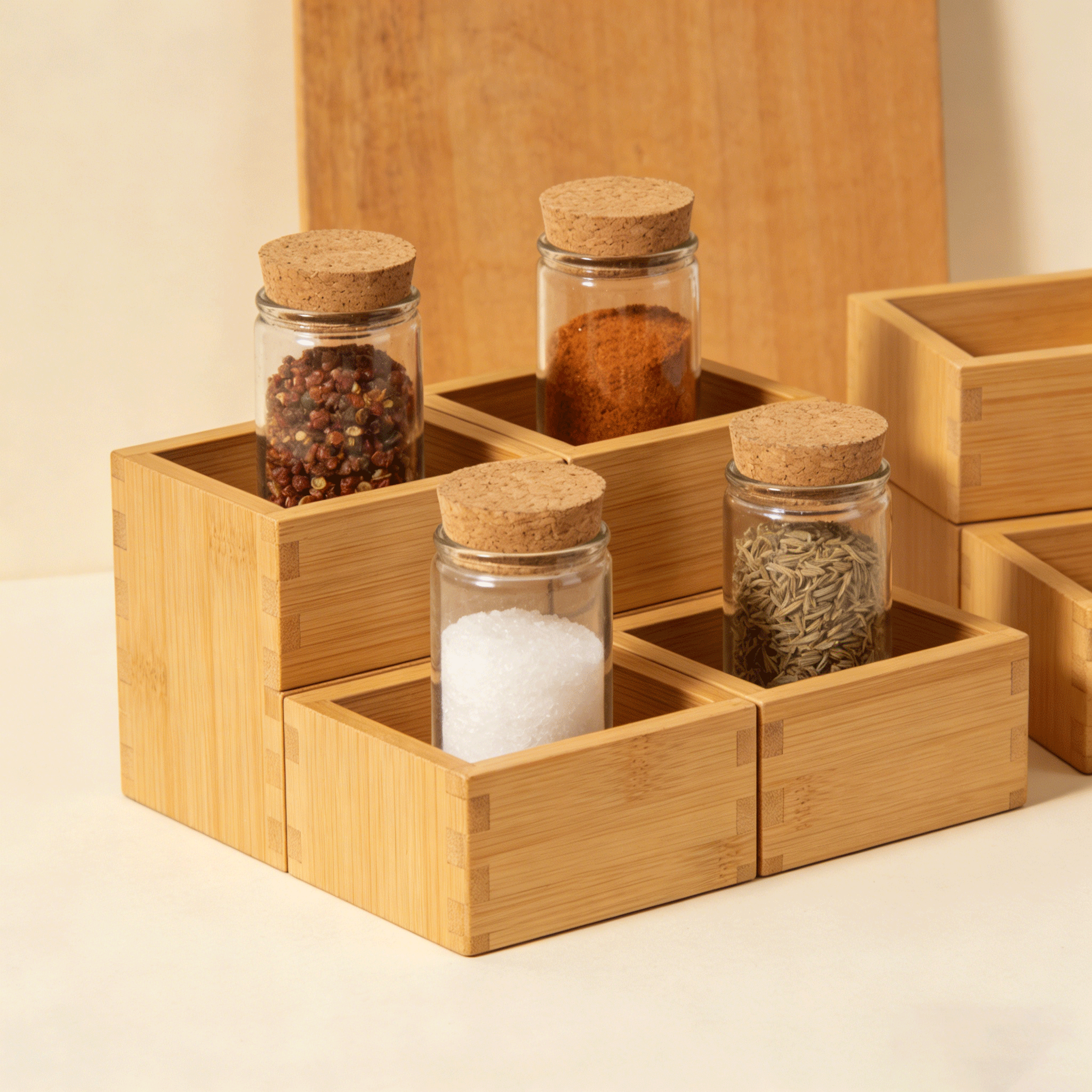 高顏值廚房調料瓶收納架（5入）