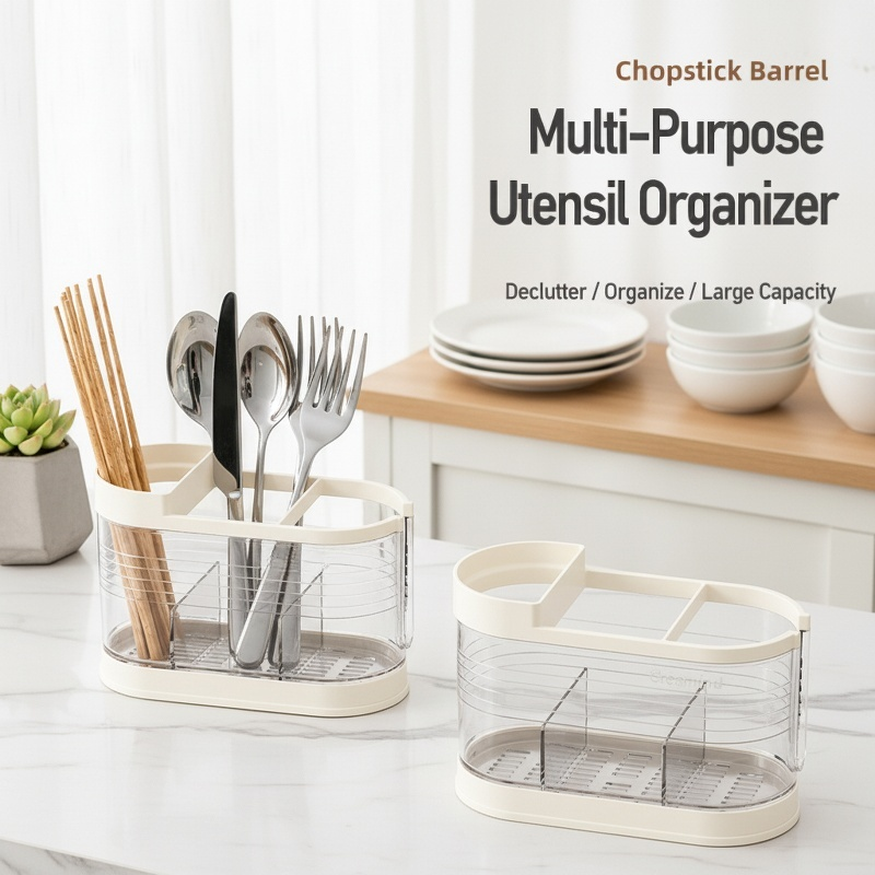 Kitchen Compartmentalized Chopsticks Holder