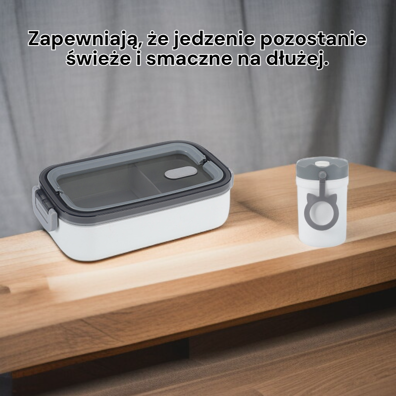 Nowy plastikowy pojemnik na lunch dla uczniów
