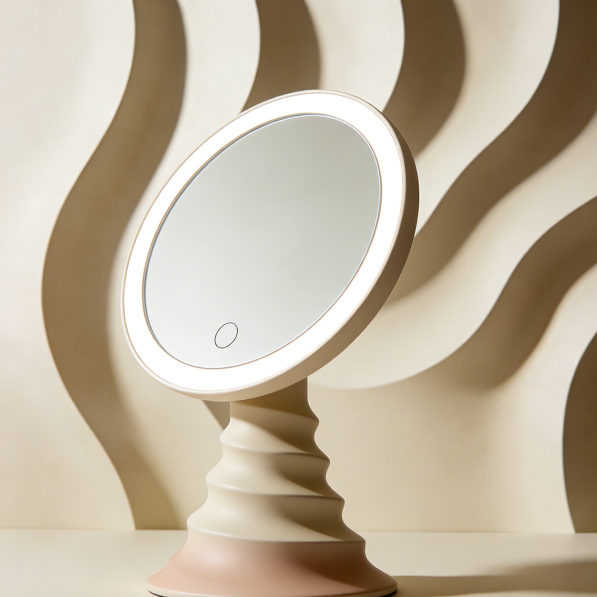 LEDライト付き化粧鏡