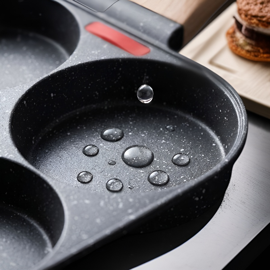 Double-burner induction cooker egg frying pan