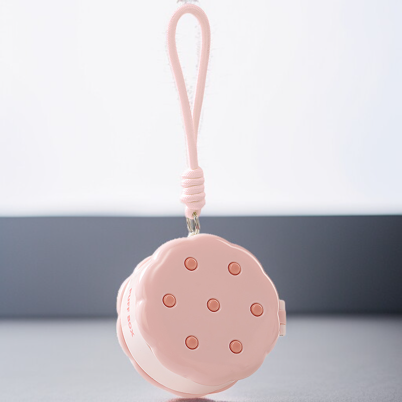 2중 휴대용 파우더 퍼프 주얼리 보관함