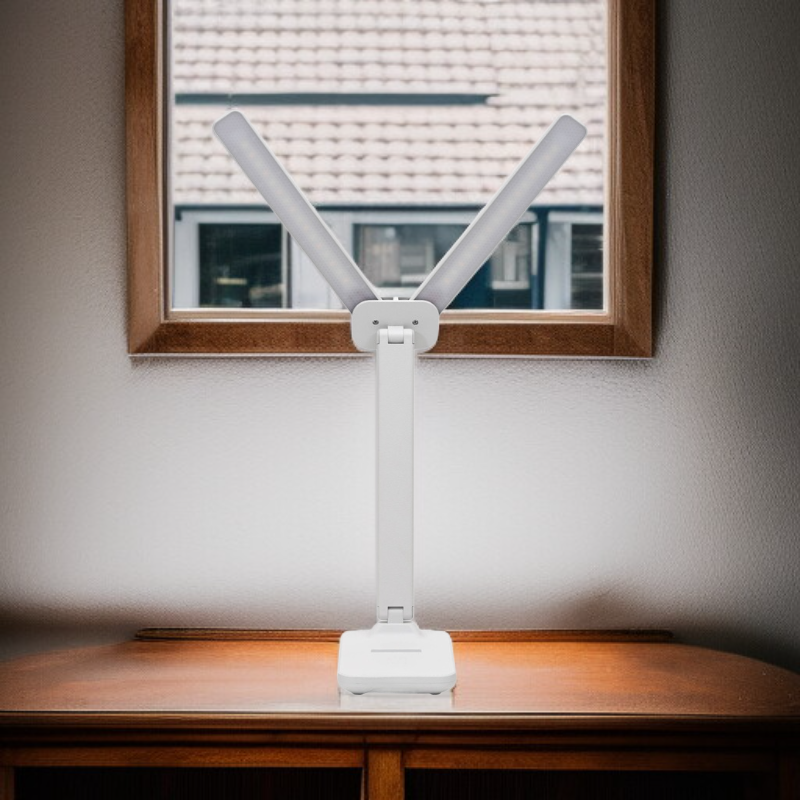 듀얼 헤드 터치 디머 데스크 램프