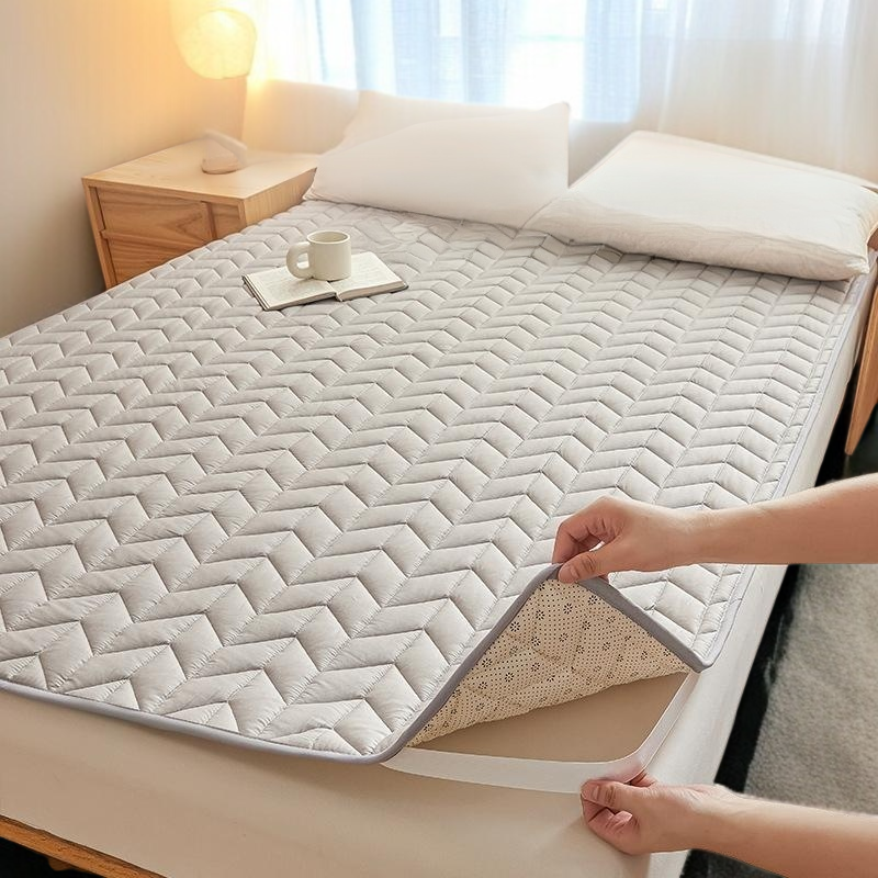 면 전체 매트리스 쿠션 가정용 침실 싱글 항균 요 미끄럼 방지 매트리스 순면 얇은 매트 접이식
