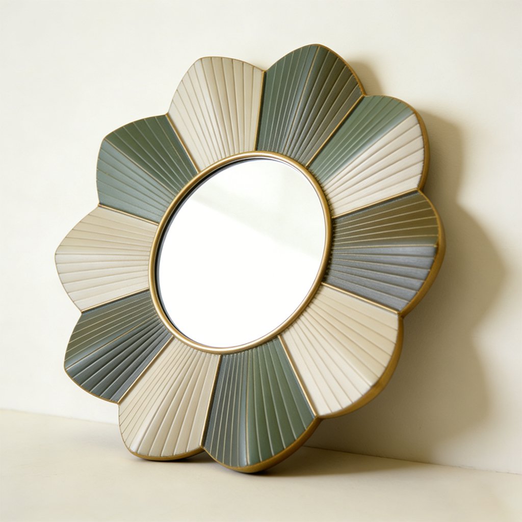 可装饰圆形壁挂式梳妆镜