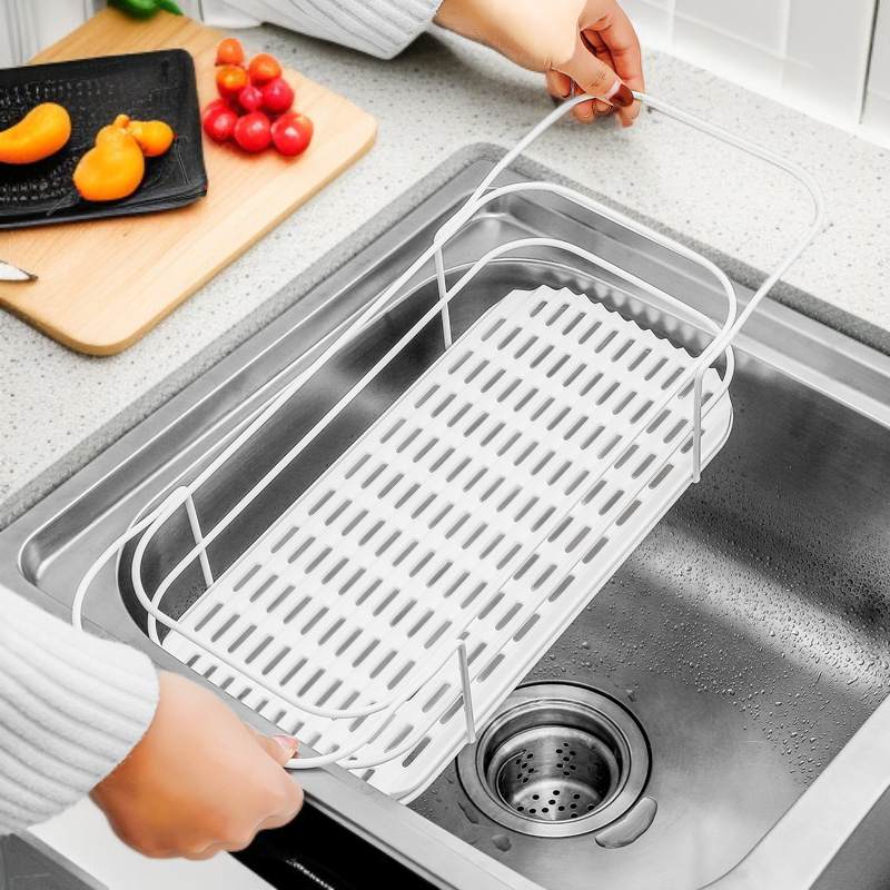 주방 스테인리스 싱크대 식기 수납 선반