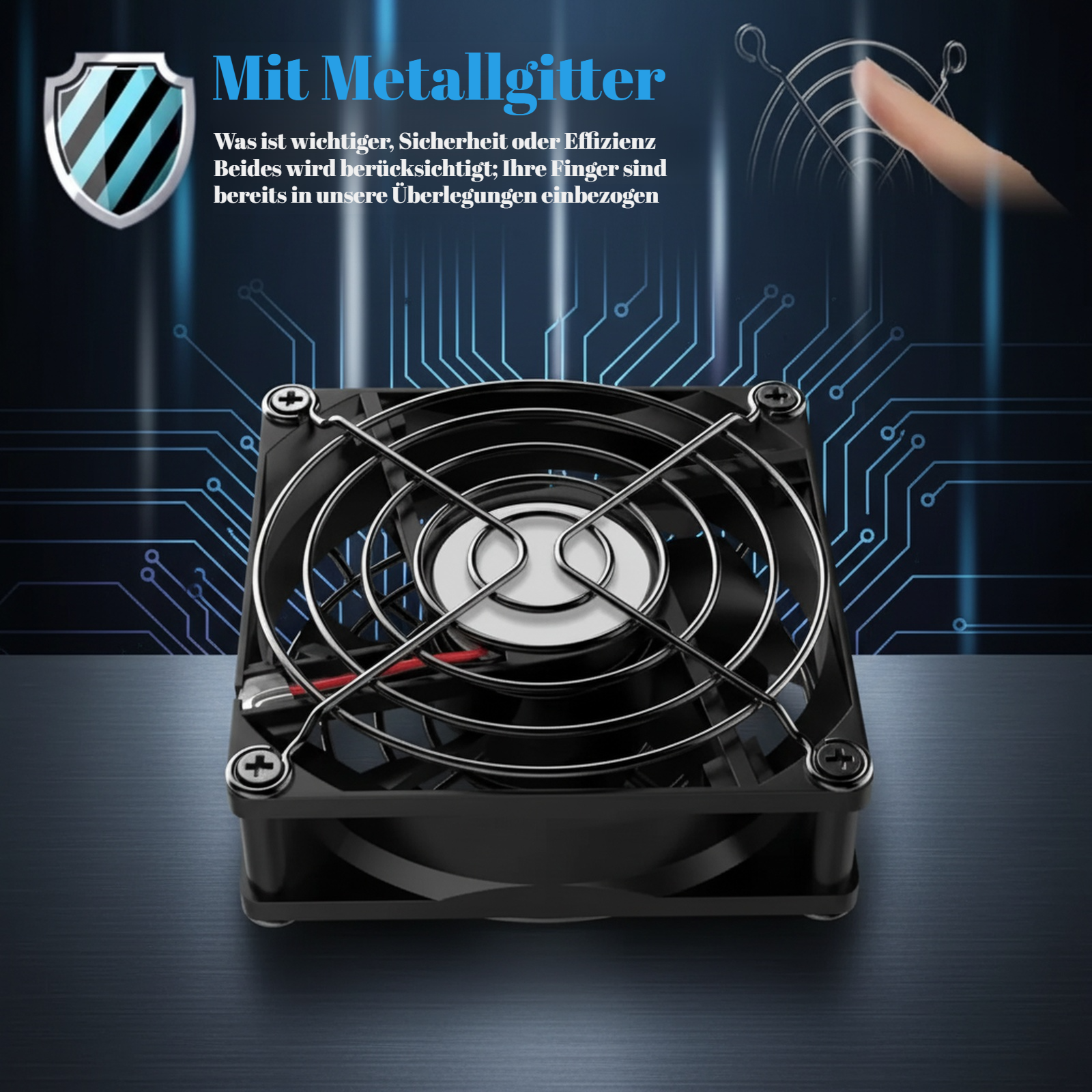 USB 5V/12V 8025 12025 Router Desktop Kühlventilator