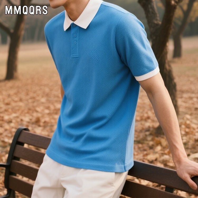 通気性のあるビジネスシャツのポロシャツです