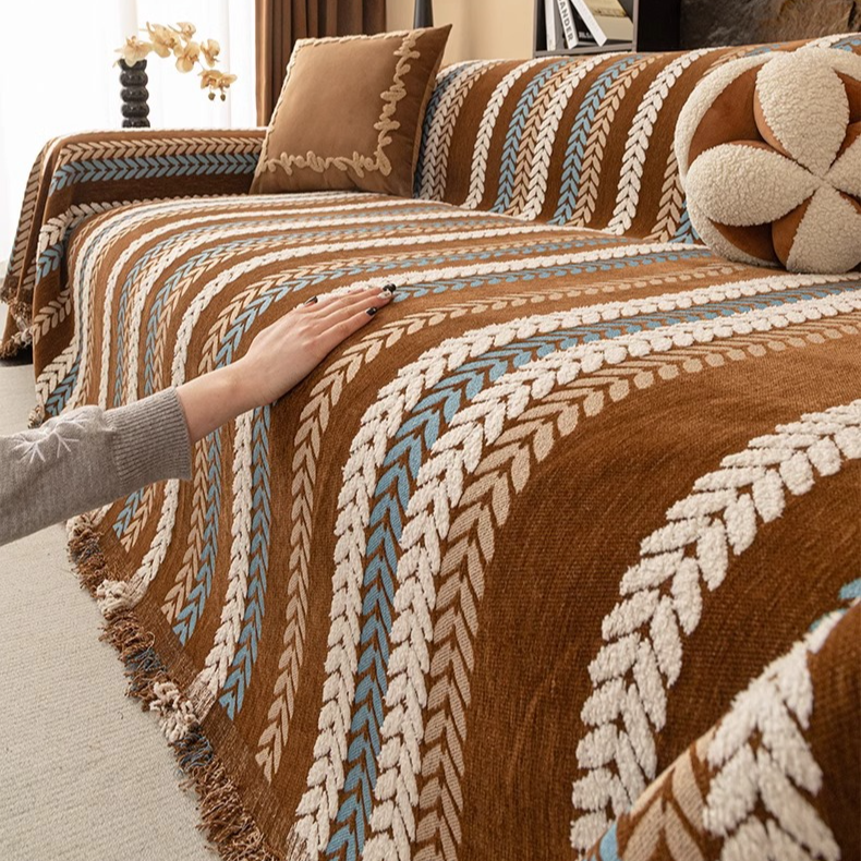 レトロスタイルソファカバー