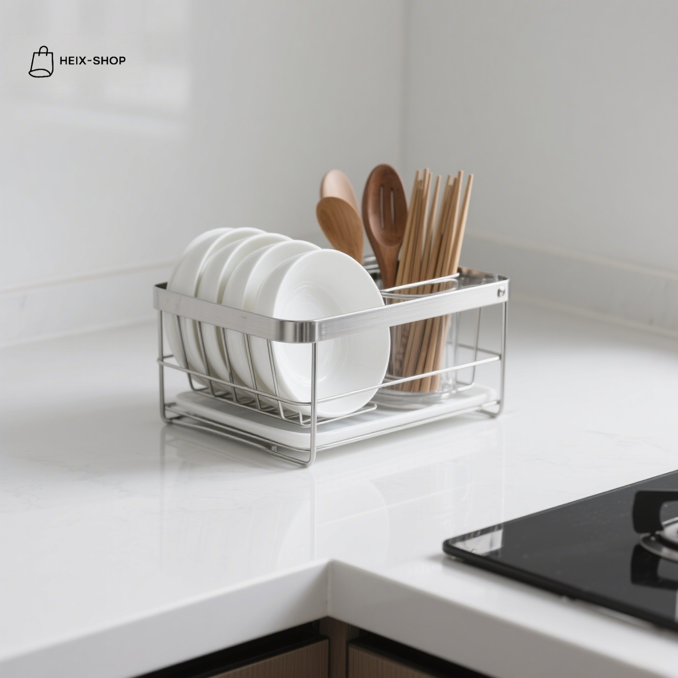 ชั้นวางจานและช้อนส้อม