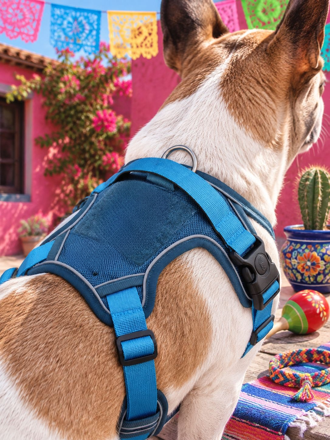 Pechera para perro con correa antitirones